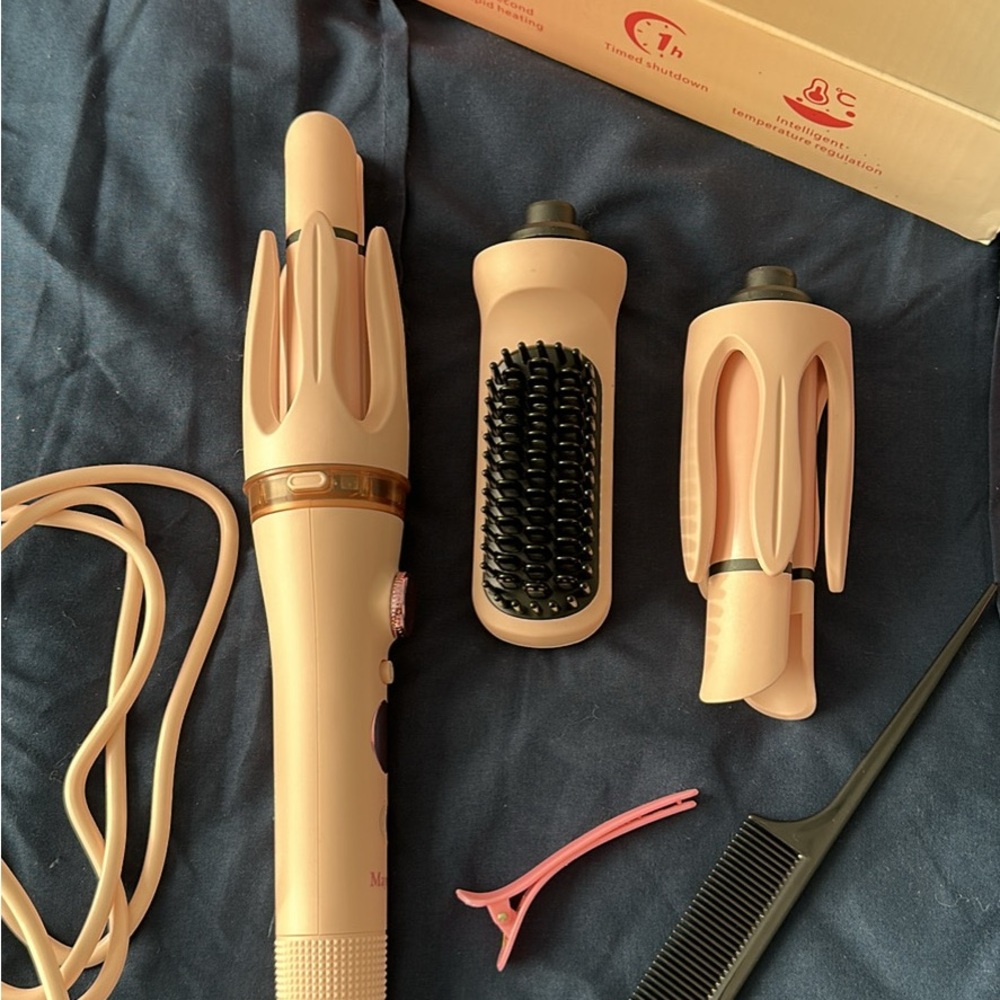 Pink Hair Styling Tool Set